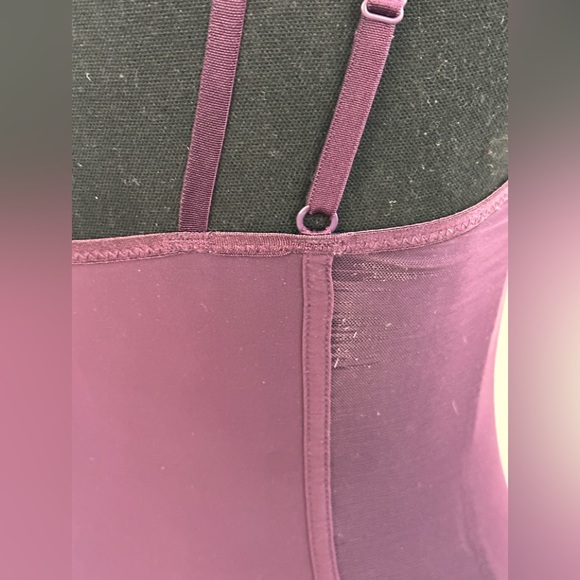 Victoria’s Secret Eggplant Bodysuit with sheer panels along the sides, 34C - Picture 9 of 14